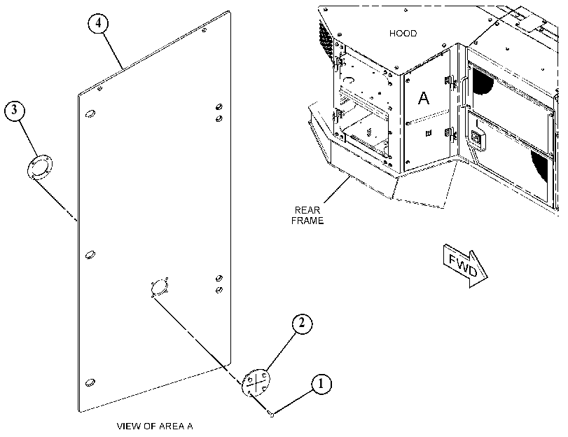 DOOR GP-HOOD 5102098 CAT