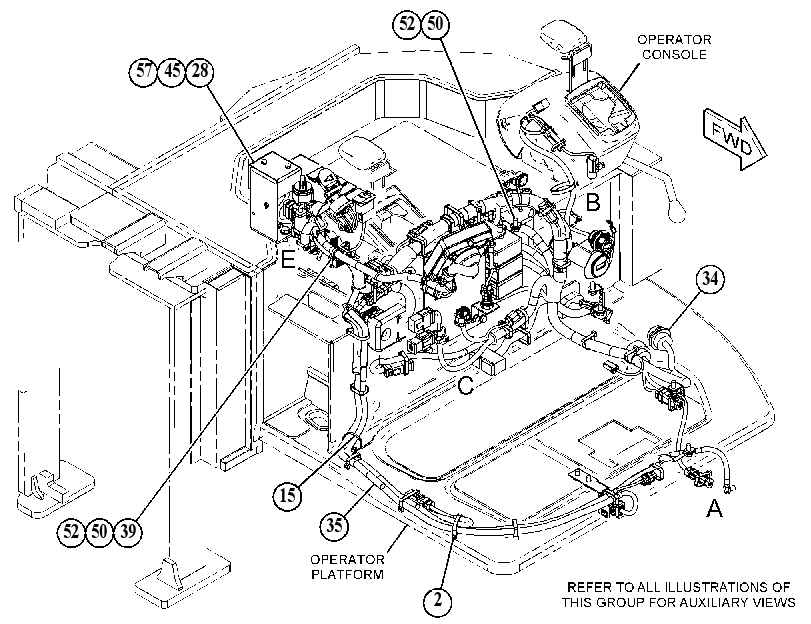 Проводка консоли 5058069 CAT