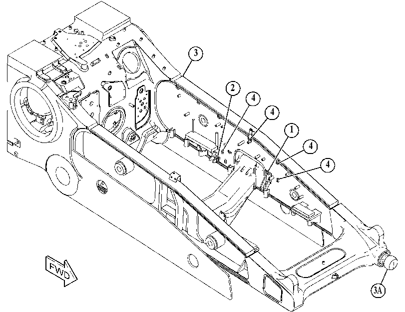 Корпус с рамой 4617994 CAT