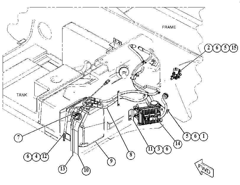 MOUNTING GP-DEF TANK 4750744 CAT