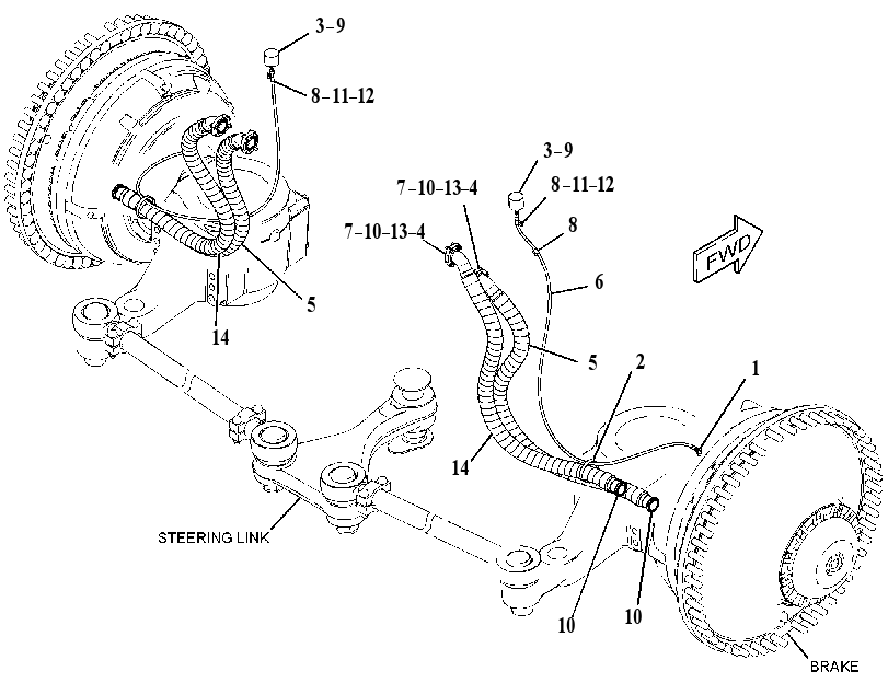 LINES GP-BRAKE COOLING 2723369 CAT