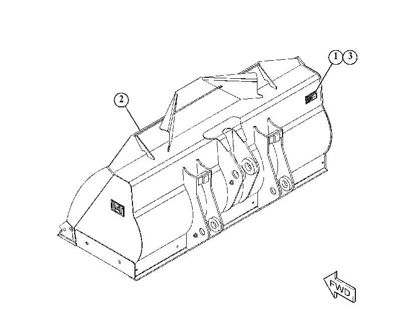 Ковш универсальный 4903049 CAT