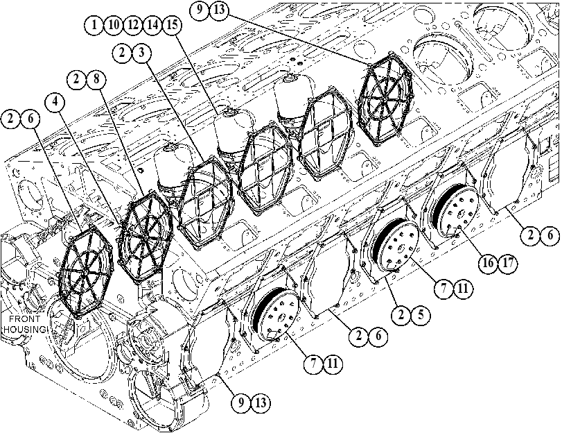 COVER GP-CRANKSHAFT 4635874 CAT