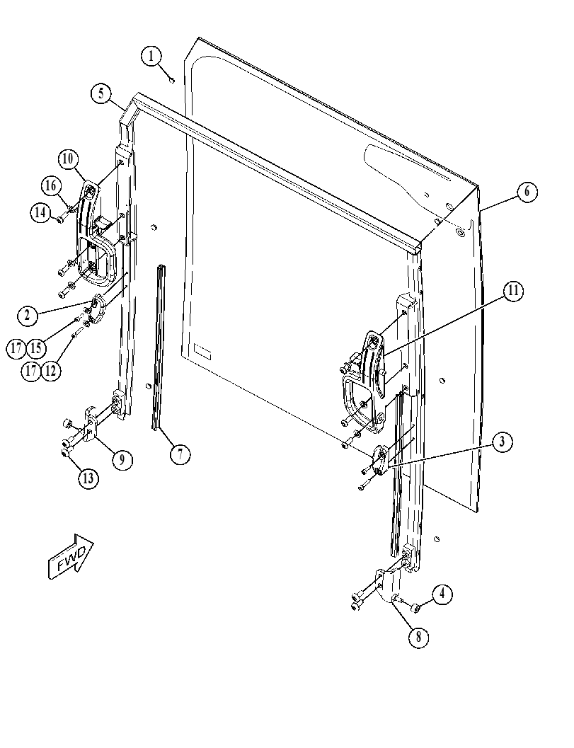 WINDOW GP-FRONT 4287909 CAT