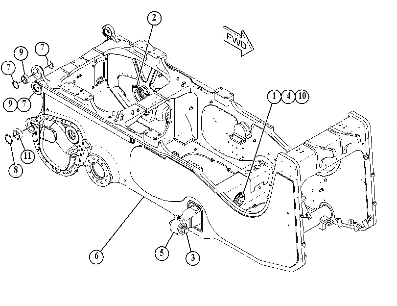 FRAME GP-MAIN 3787230 CAT