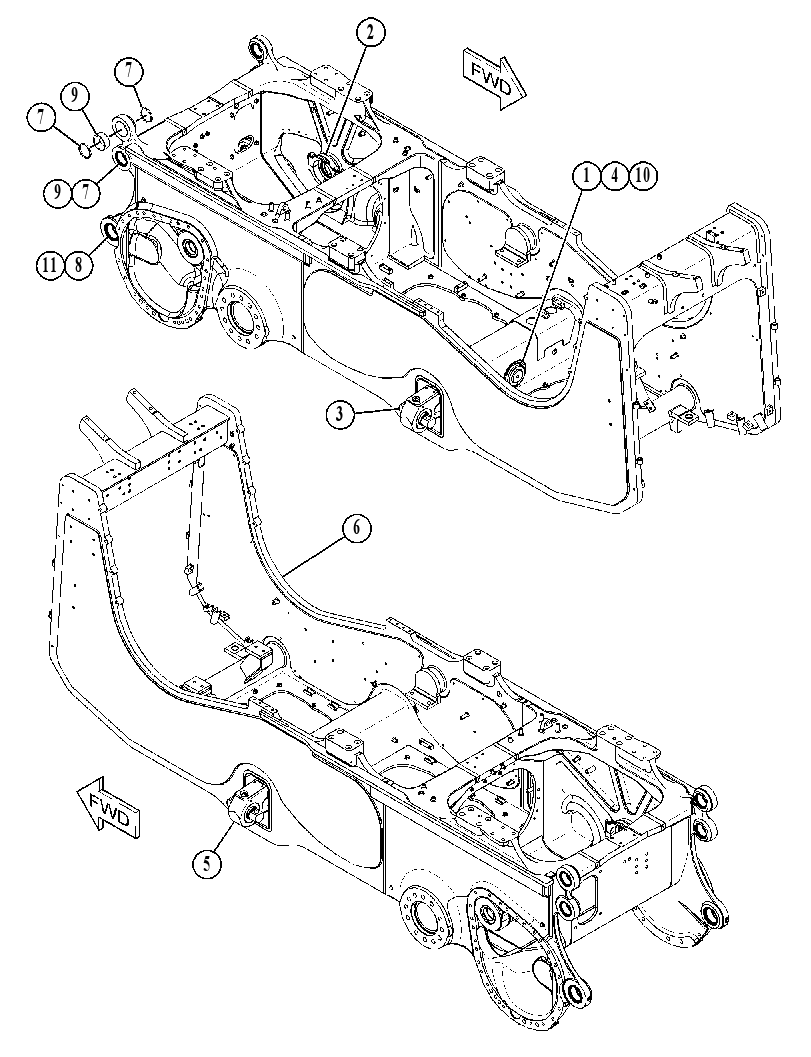 FRAME GP-MAIN 3787220 CAT