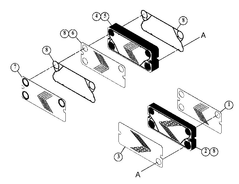 PLATE GP-HEAT EXCHANGER 4864631 CAT