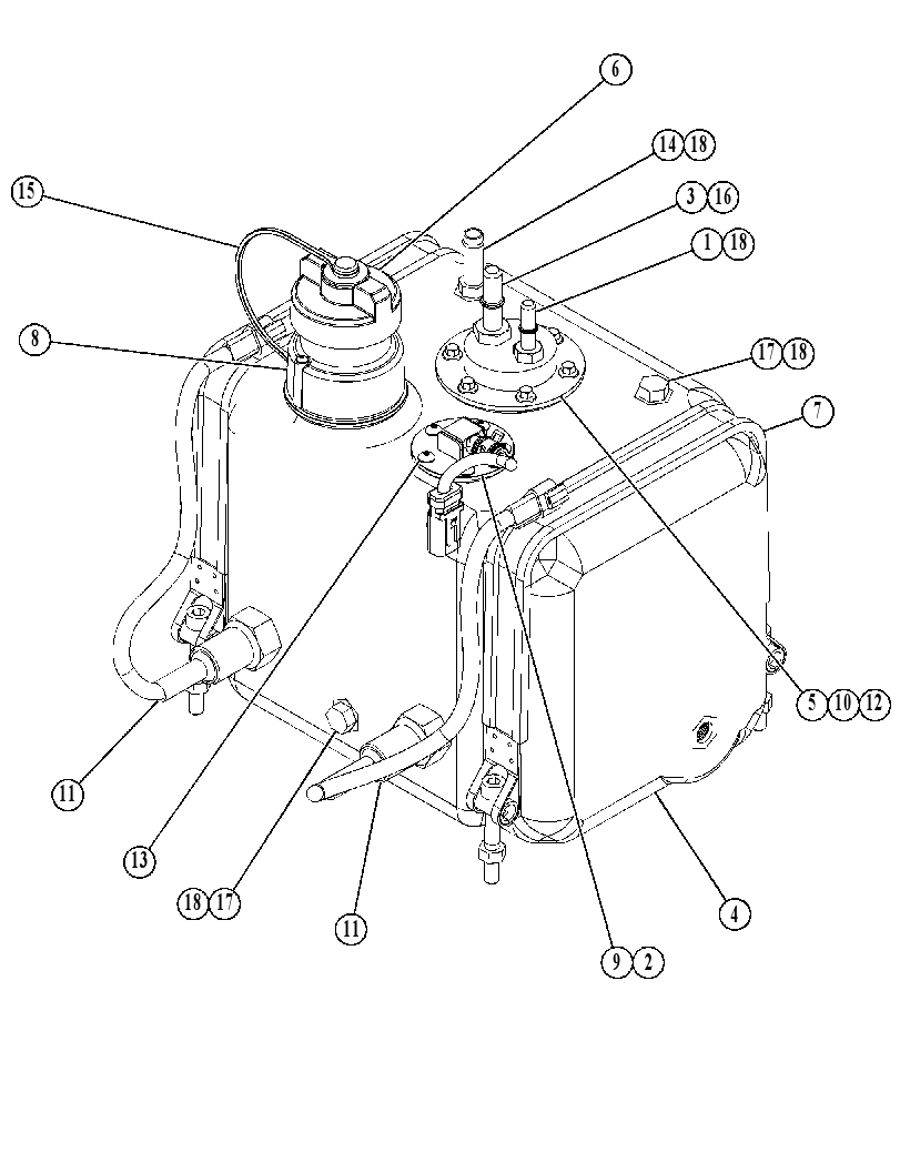 Бак AdBlue 4750272 CAT