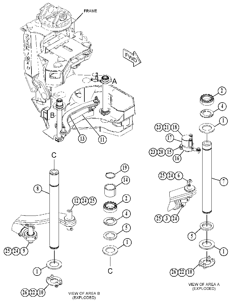 ROLLER GP-FEED 4415987 CAT