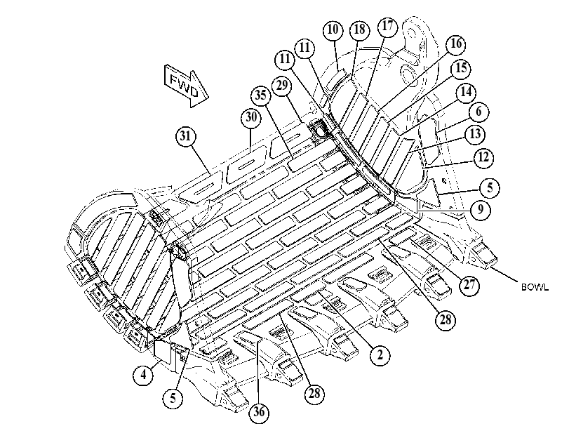 Плита износостойкая в сборе 4627803 CAT