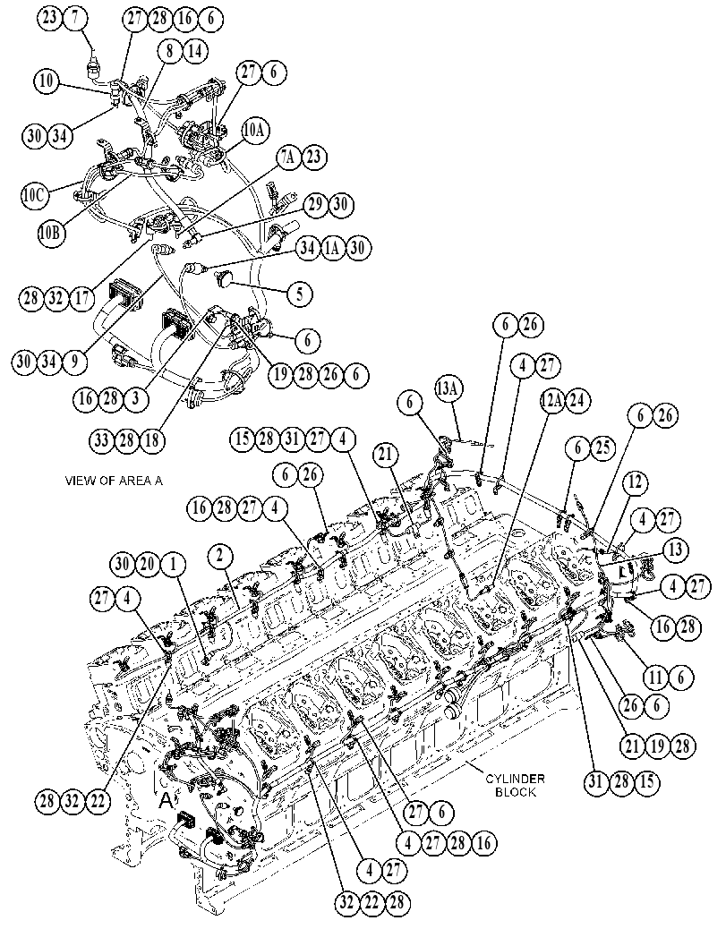 Проводка двигателя 4947052 CAT