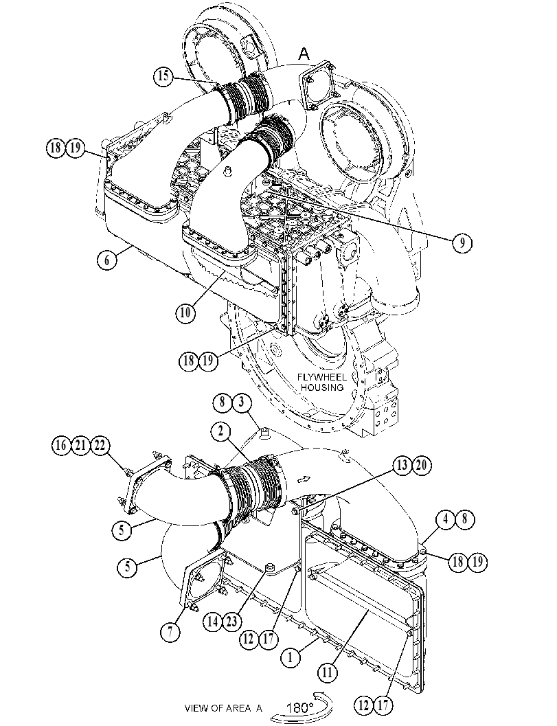 LINES GP-AFTERCOOLER AIR 4321300 CAT