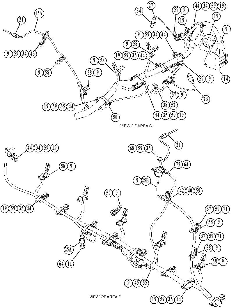 Проводка двигателя 4912512 CAT