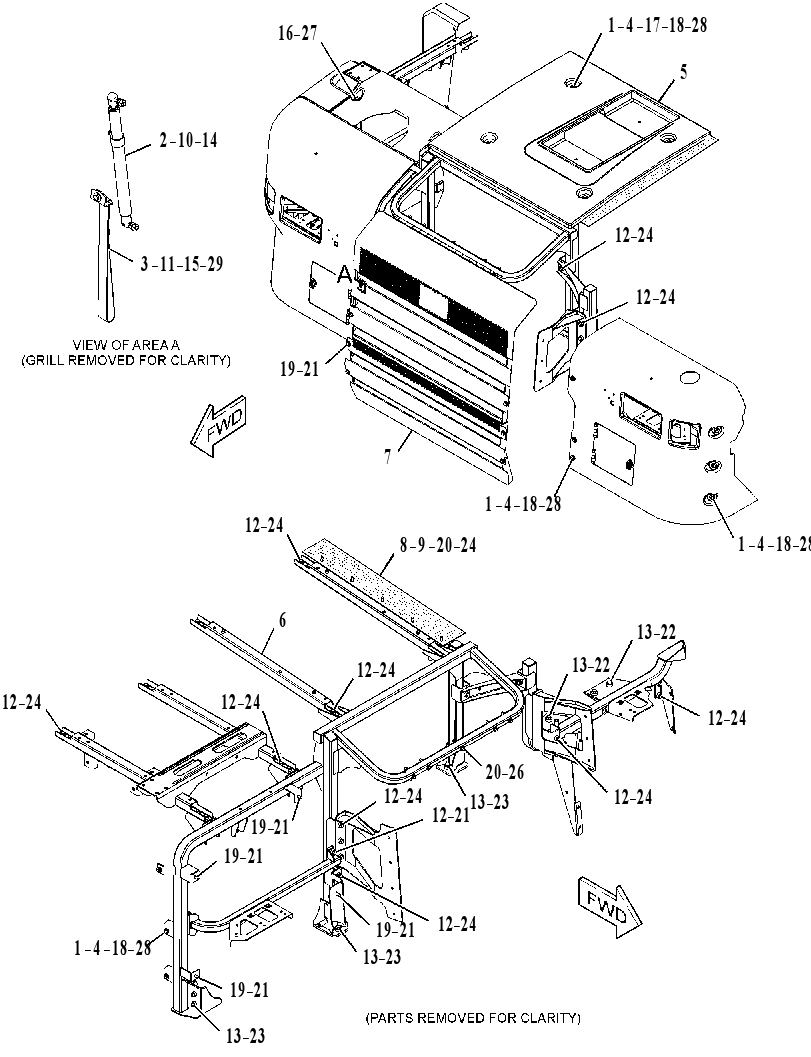 HOOD GP-TRACTOR 3094701 CAT