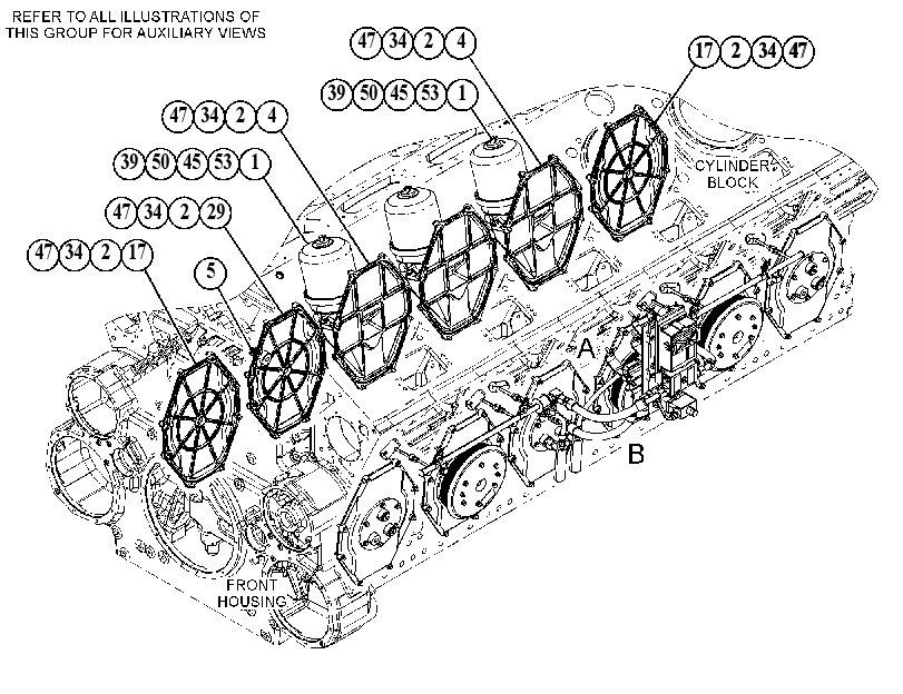 COVER GP-CRANKSHAFT 4905459 CAT