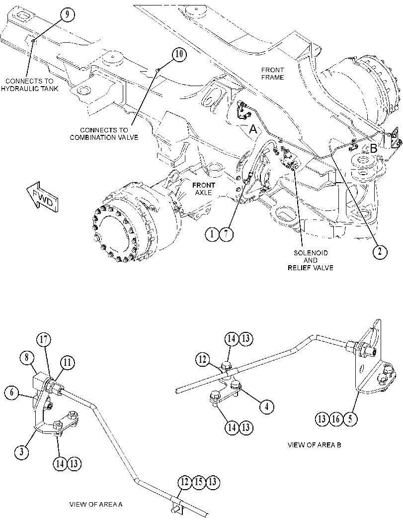 LINES GP-DIFFERENTIAL LOCK 4333253 CAT