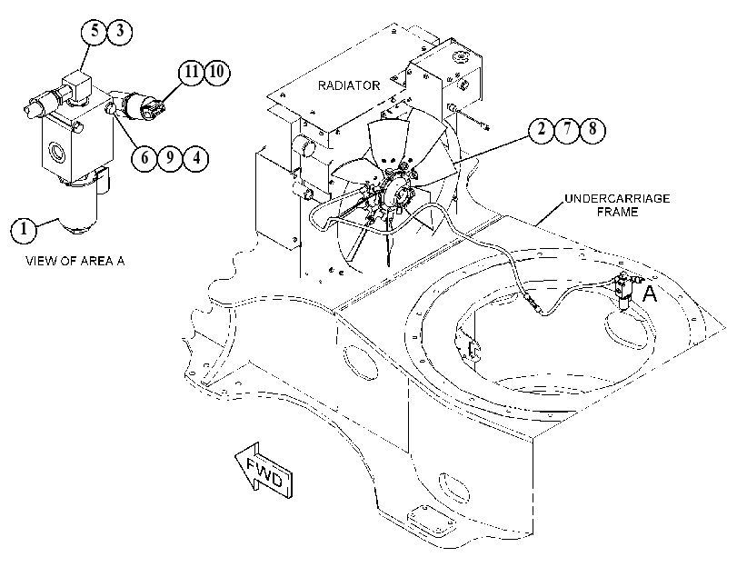 FAN & MANIFOLD AR - FLEXXAIRE 4364751 CAT