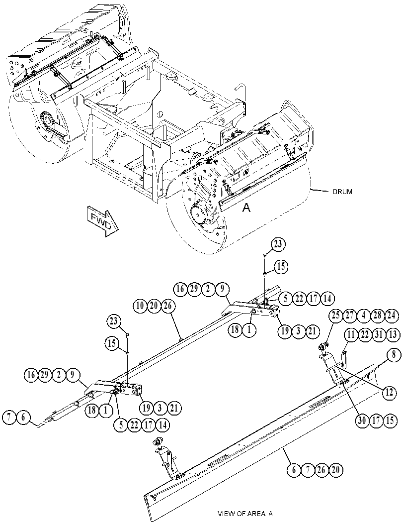 SCRAPER GP-DRUM 4917483 CAT