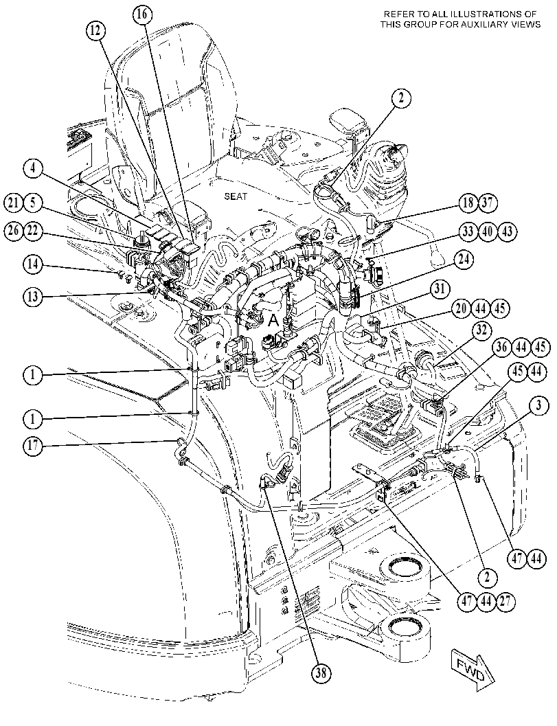Проводка консоли 5058066 CAT