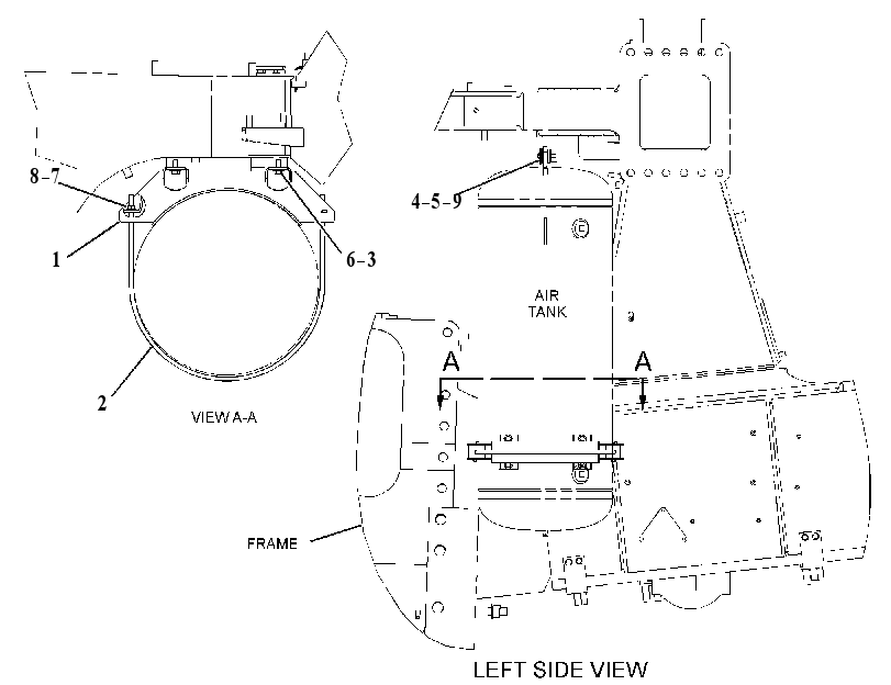 MOUNTING GP-TANK 3443002 CAT