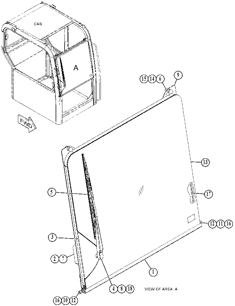 FRAME GP-WINDOW 4199594 CAT