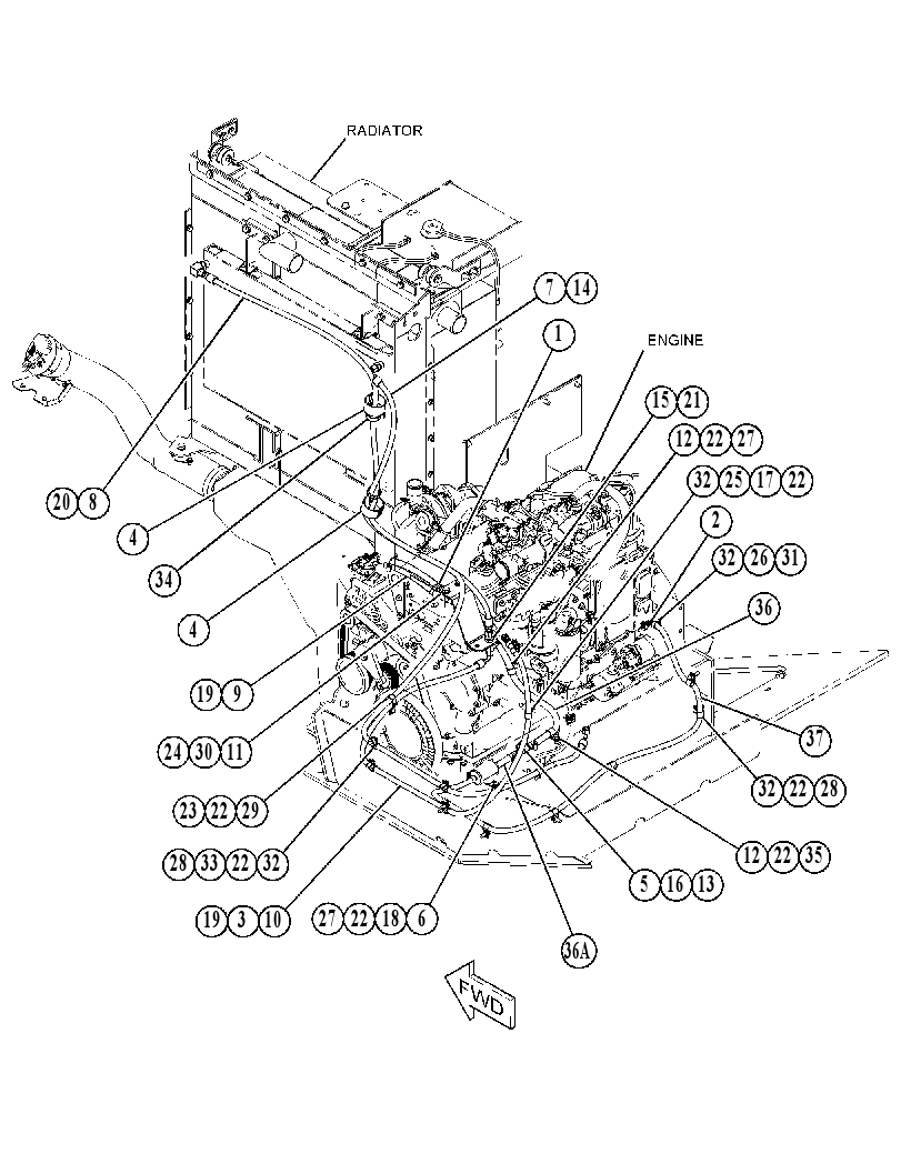 Трубопроводы топливные 4772300 CAT
