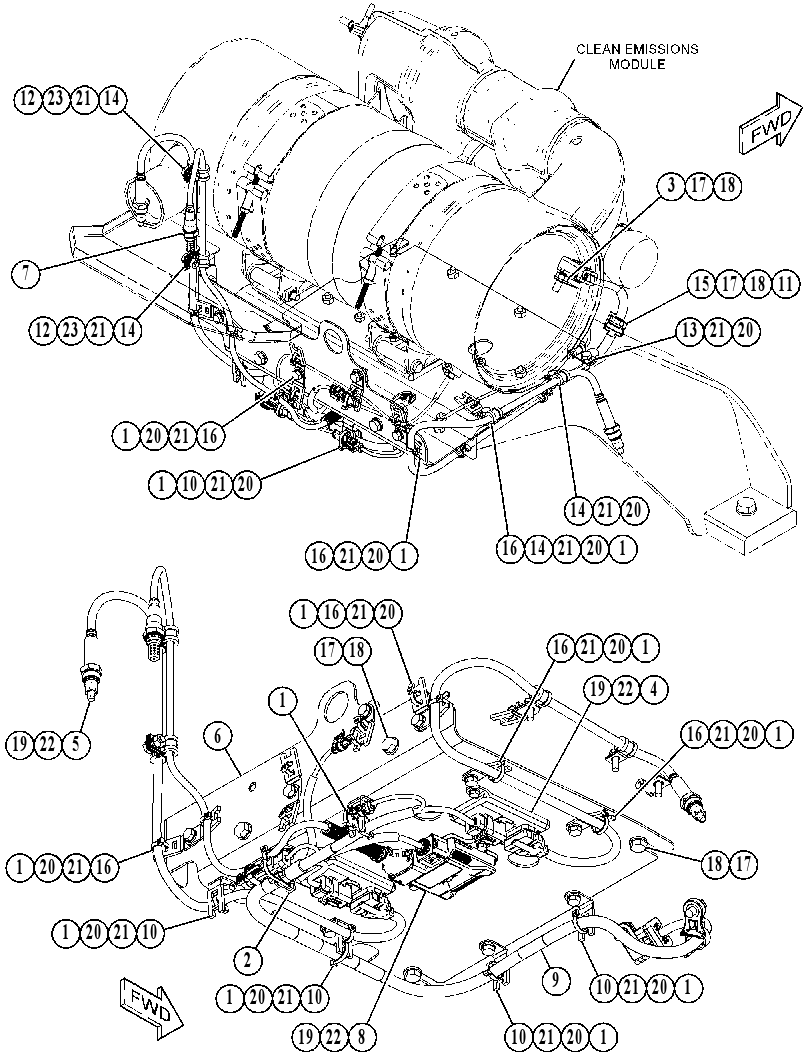 Проводка датчиков 4229811 CAT