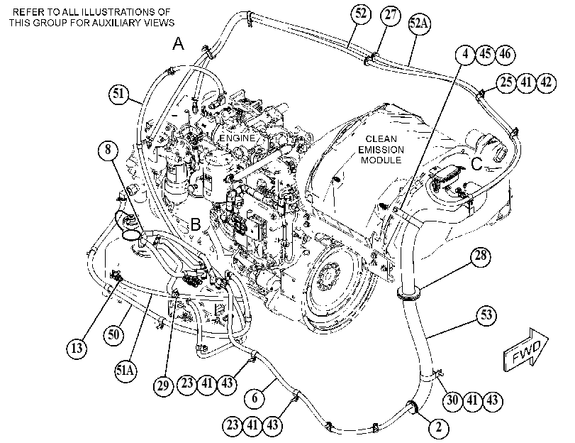 Трубопроводы AdBlue 4721634 CAT