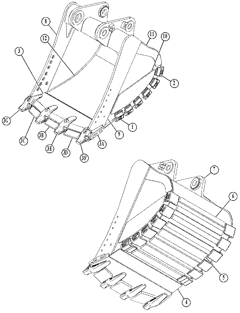 BUCKET AS-EXTREME SERVICE ROCK 4840442 CAT