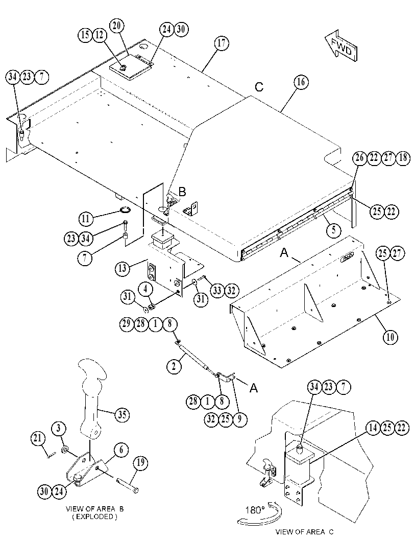 HOOD GP-TRUCK 4679760 CAT