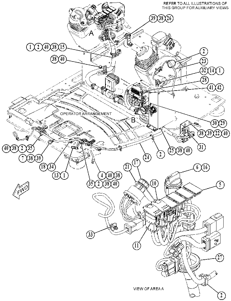 Проводка консоли 4958632 CAT