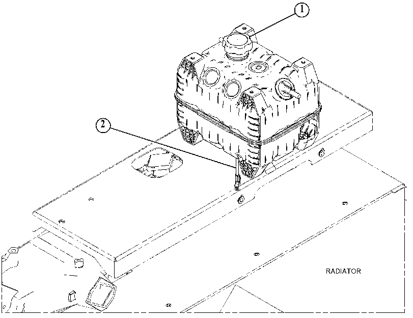 Бак охлаждающей жидкости 4824063 CAT