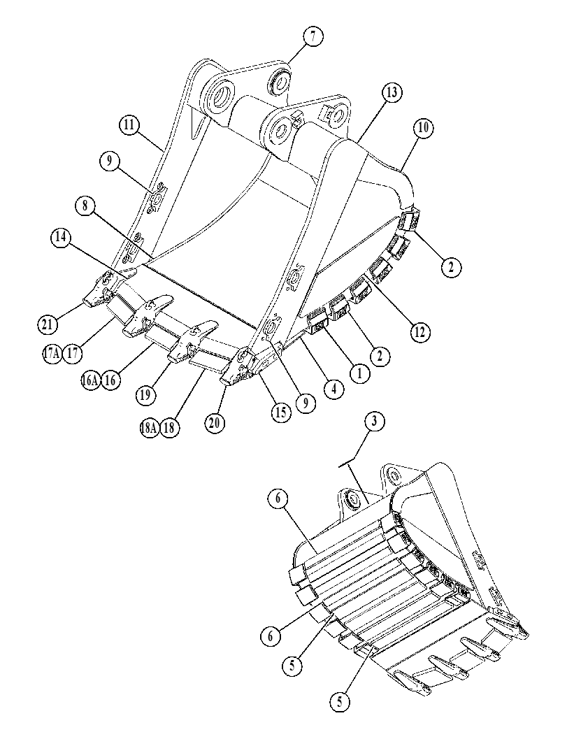 BUCKET AS-EXTREME SERVICE ROCK 4840445 CAT