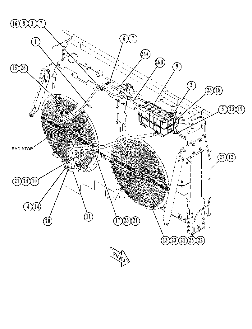TANK & MTG GP-COOLANT 3755608 CAT