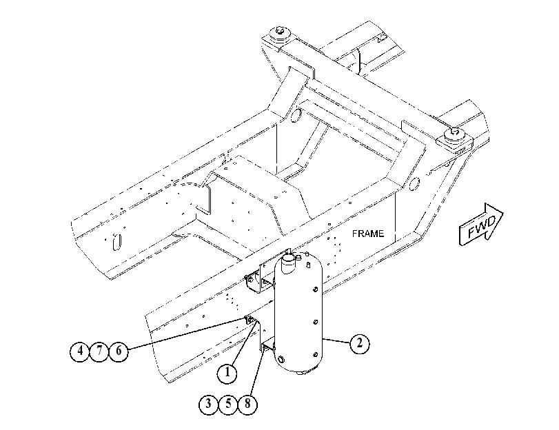 TANK & MOUNTING GP 4225820 CAT