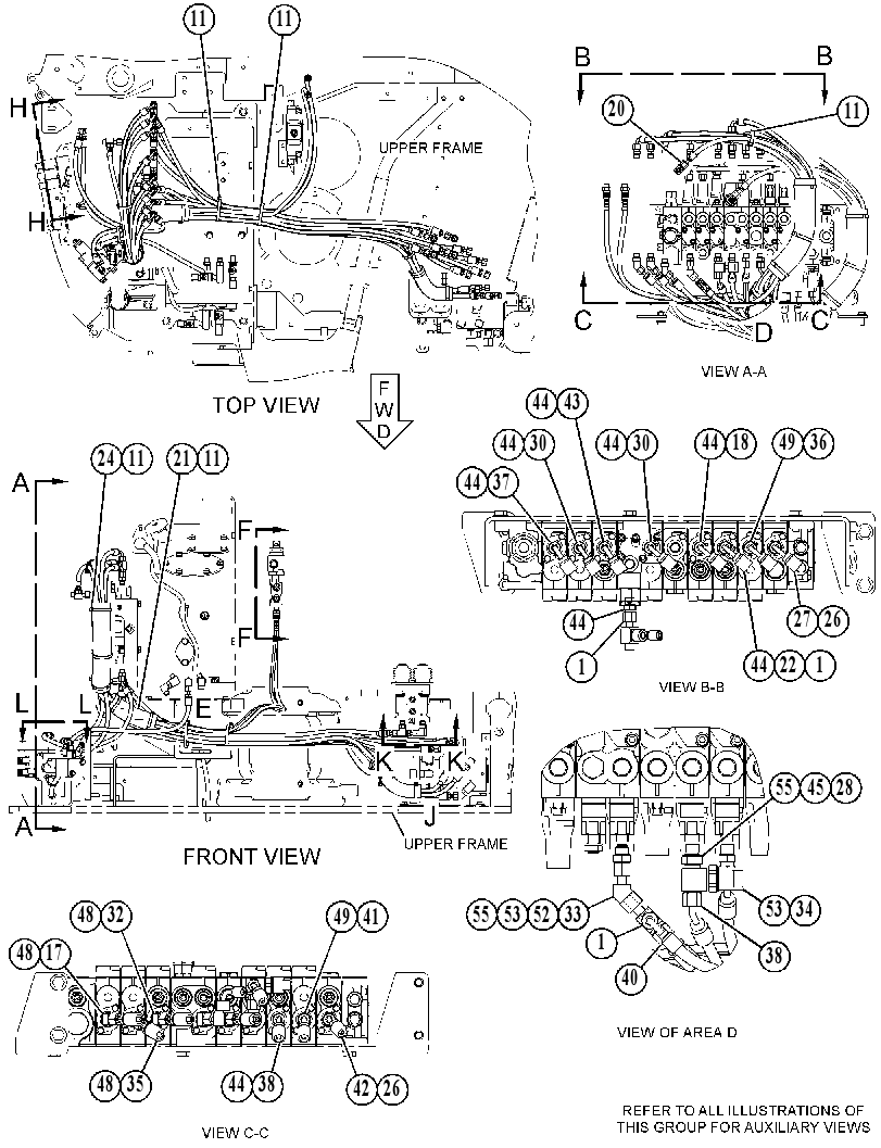 Трубопроводы управляющие 5001893 CAT