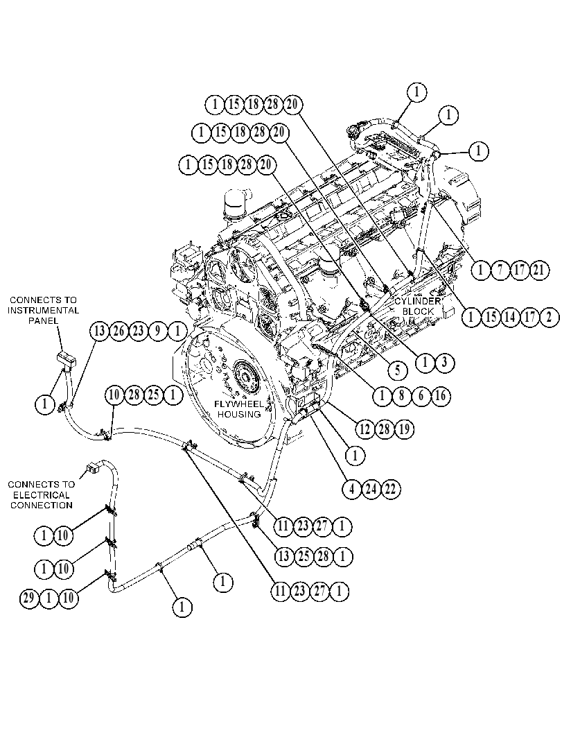 Подключение электрическое 4809088 CAT
