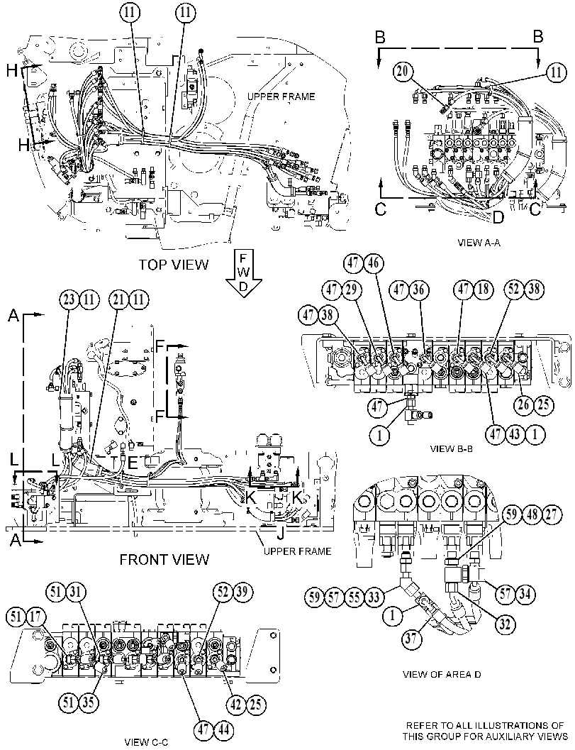 Трубопроводы управляющие 5001891 CAT