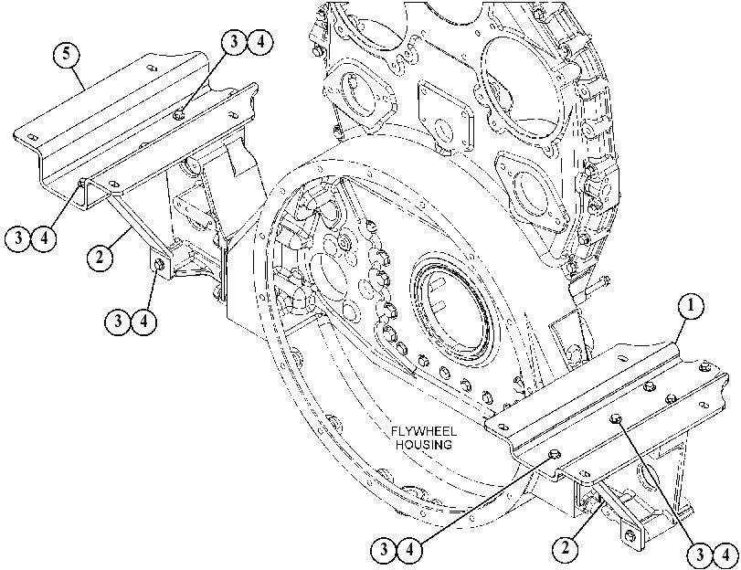 SUPPORT GP-AIR CLEANER 4375089 CAT