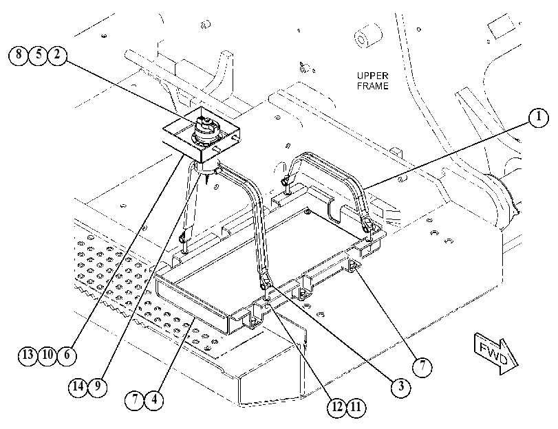 MOUNTING GP-DEF TANK 4312145 CAT