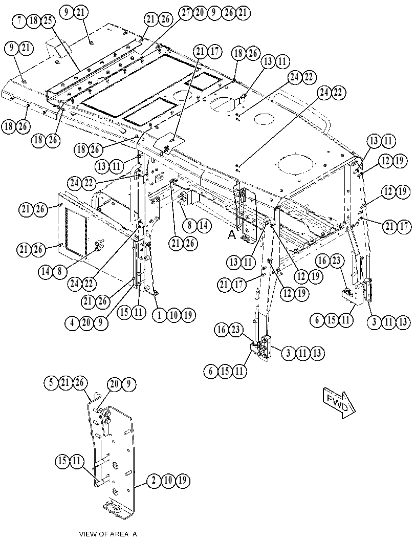 FASTENER GP-ENCLOSURE 3711312 CAT