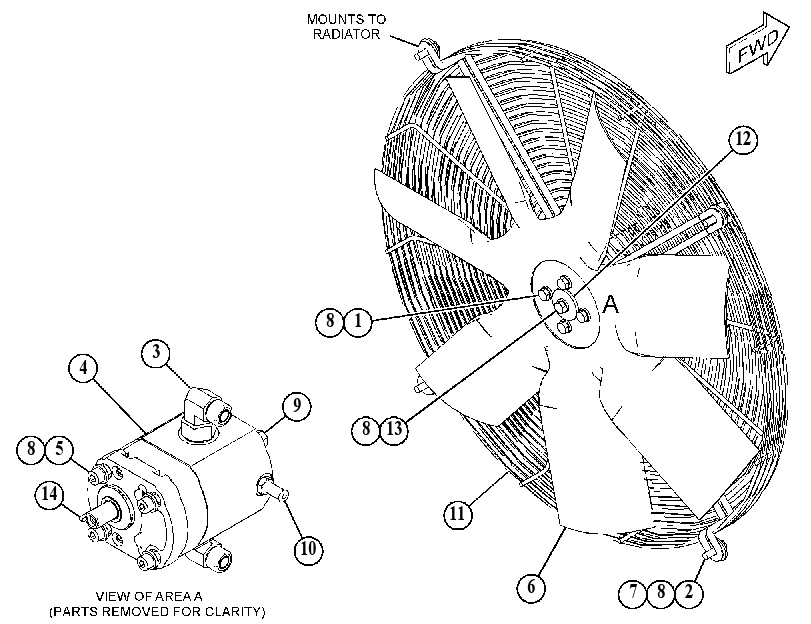 FAN & MOTOR GP 4979592 CAT