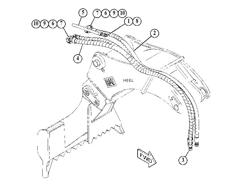 LINES GP-HARVESTER 4549589 CAT