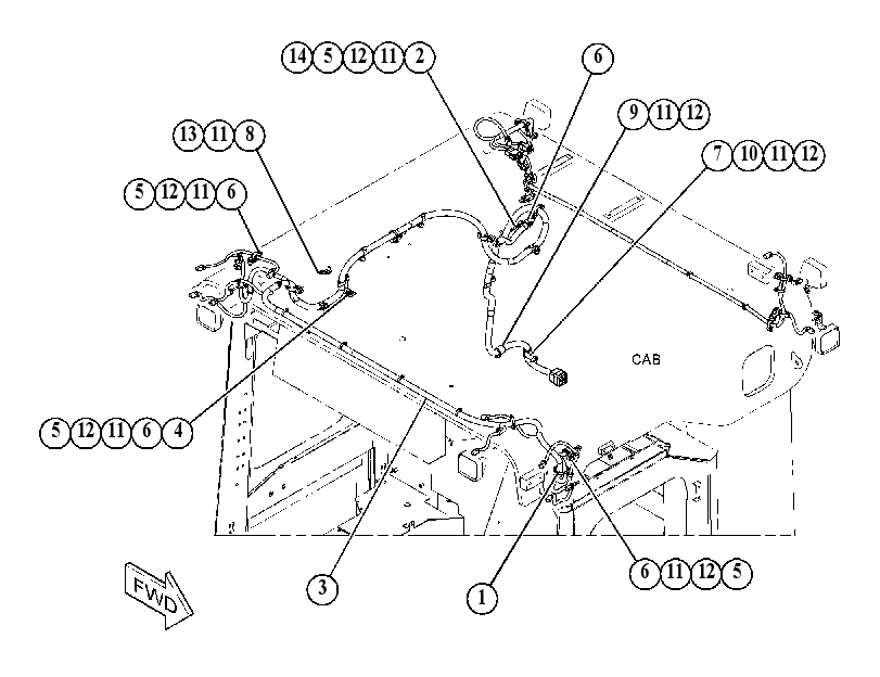 WIRING GP-ROPS 4837396 CAT