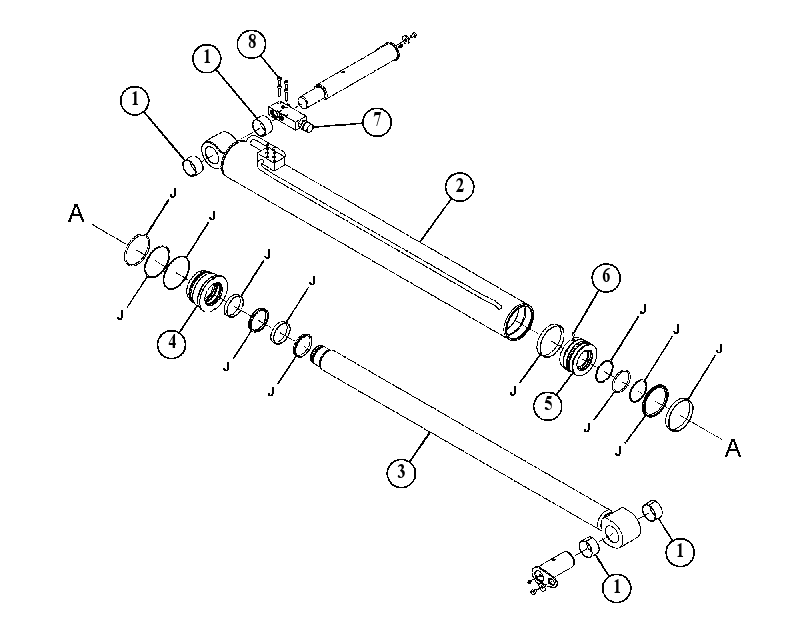 CYLINDER & VALVE GP-BOOM 3187329 CAT