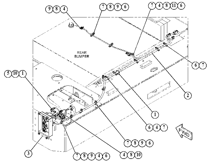 WIRING GP-BUMPER 4837407 CAT