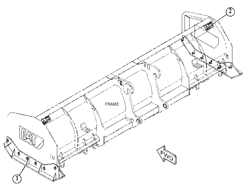Рама отвала 4868767 CAT