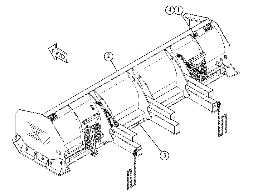 Отвал (компоновка) 4798092 CAT