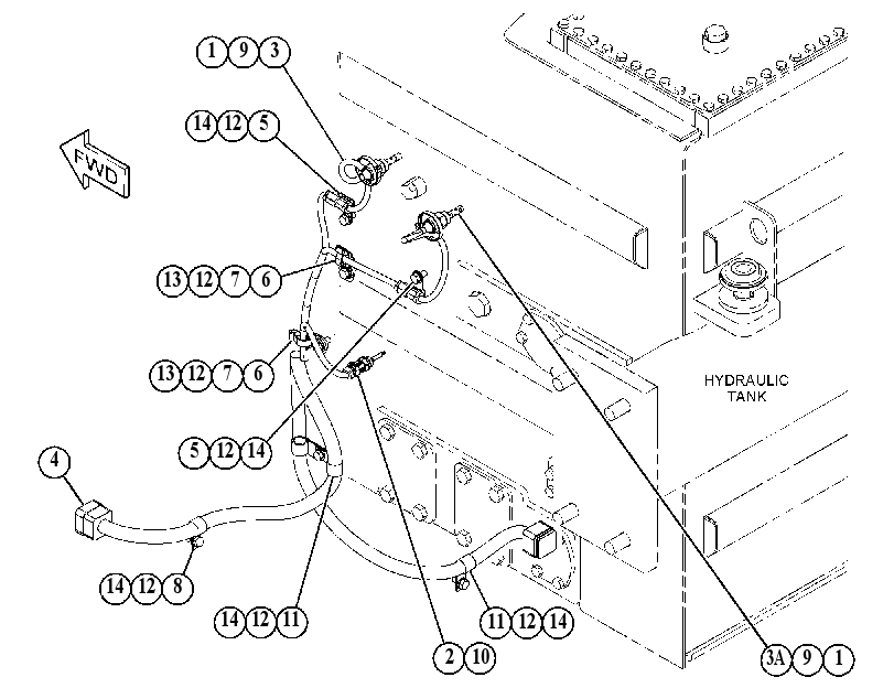 WIRING GP-HYDRAULIC TANK 4873516 CAT