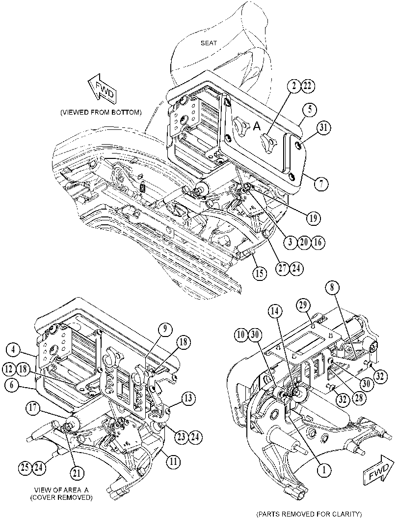 Опора рулевого управления 4944379 CAT